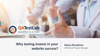 Why testing invests in your website success