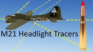 Bomber Gunners Stopping German Fighters with Headlight Tracer Bullets - Did they Work or all Hype?
WWII Bomber gunner adopted special M21 headlight tracers to dissuade German aircraft from attacking the formations.
M21 headlight tracers were developed from standard M1 tracers, except they were filled with 100% igniter compound instead of tracer and igniter compound. They were adopted at the end of 1944. M21 tracers were 3 times brighter than standard M1 tracers. Field reports indicate they caused German bomber interceptors to brake away sooner, leading to less aggressive attacks. Post war surveys and interviews indicate some German pilots welcomed tracers as they shown the formation less defended soft spots and were not as frighted as bomber gunners implied. They were not used after WWII, due to these reasons. Bomber Gunners Stopping German Fighters with Headlight Tracer Bullets - Did they Work or all Hype?