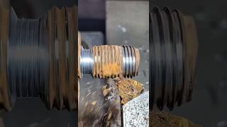cleaning the rusted thread  leathe machine#yt #viral #shots #thread