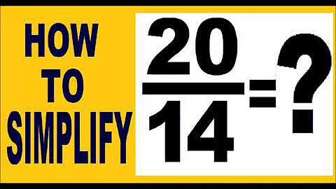 how to simplify 20/14 ( an example how to simplify fractions ) .
