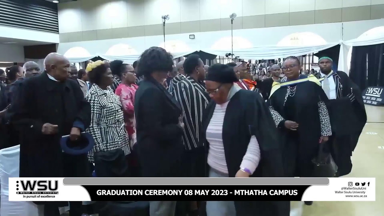 Walter sisulu university graduation 08 may 2023 mthatha campus youtube