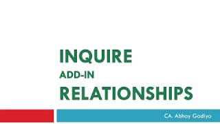 15  Relationships in Inquire Add in