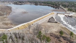 Sanford Dam 04-12-2026 -- Posted The Night Before The Gates Close