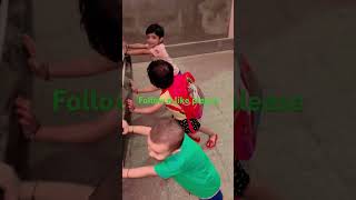 Kids are pushing the car # safety # #funny #romanchak Inter tenements #