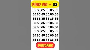 Find the Different Number | Can You Spot It? 🤔 |