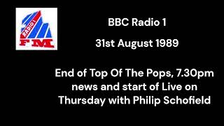 BBC Radio 1 - Thursday 31st August 1989