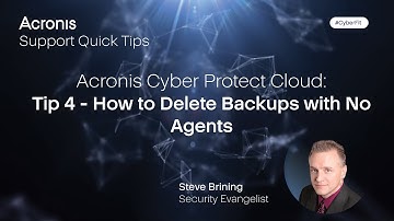 Acronis Cyber Protect Cloud: Tip 4 - How tо Delete Backups with No Agents