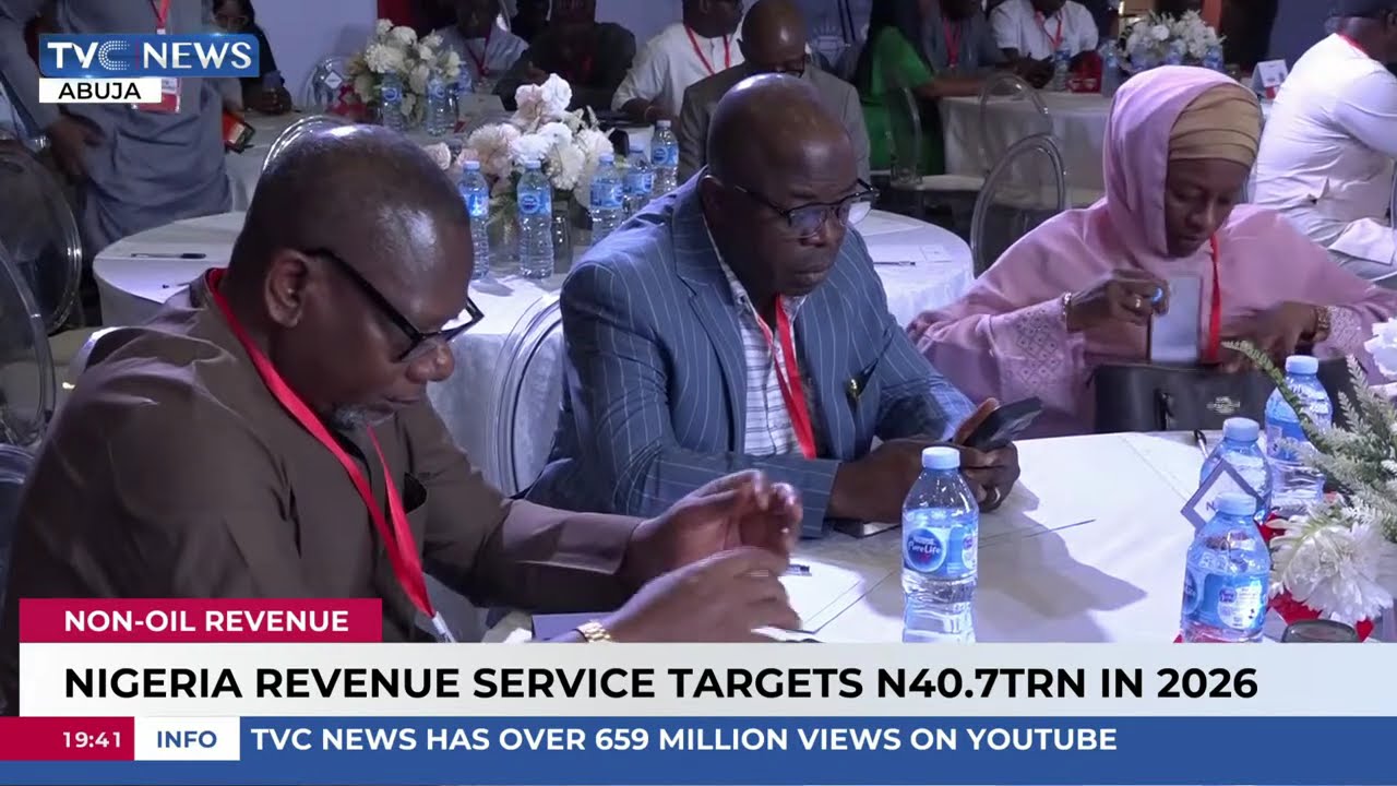 Nigeria Revenue Service Targets N40.7TRN In 2026
