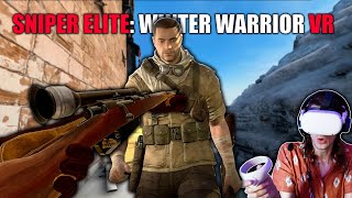 The NEW Sniper Elite VR Game is WILD... | Winter Warrior (Quest 3)