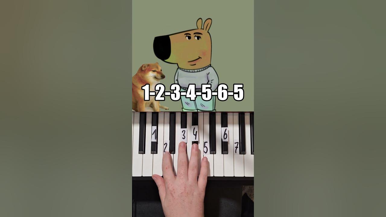 Just a chill guy Piano Tutorial #shorts