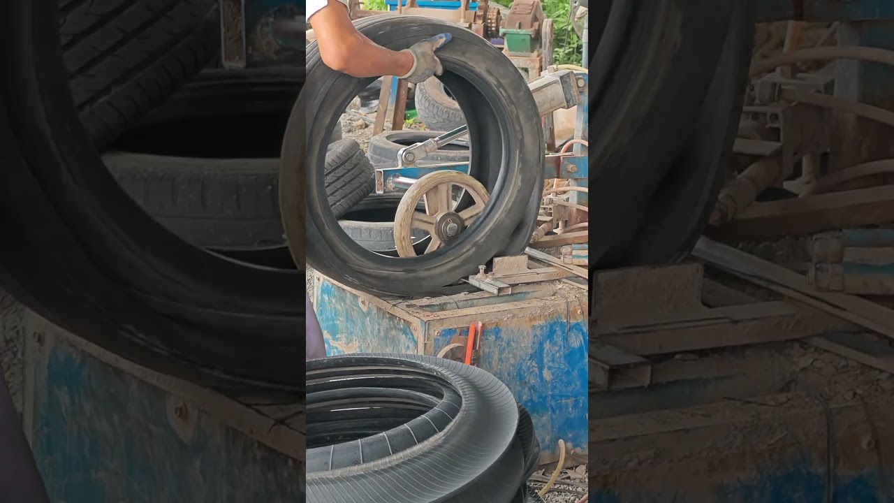 Waste tire wire extraction and cutting process