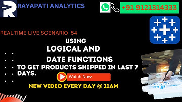 Using Logical and Date functions to get products shipped in last 7 Days| Learn Tableau