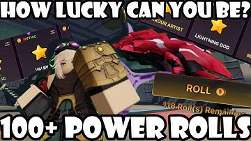 How lucky can you be with 100 POWER ROLLS on Ink Game