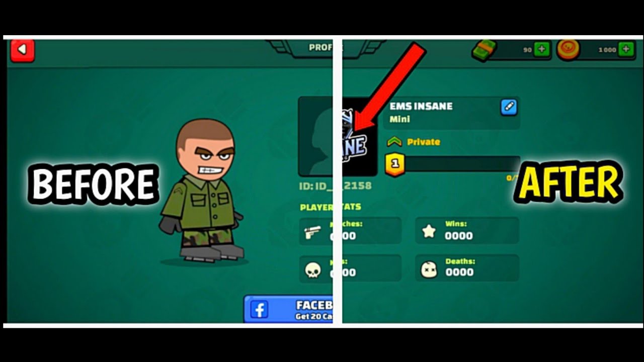 How to add image in Profile | Mini militia |