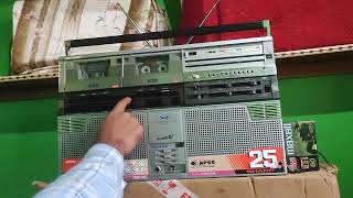 SHARP GF-666/828ST BOOMBOX, BRAND NEW, SEALED, PLAYBACK, RADIO, ECHO, DUBBING, REC.CHECK