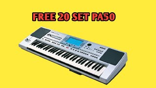Free 20 style KORG pa50 SD-pa50 emulator