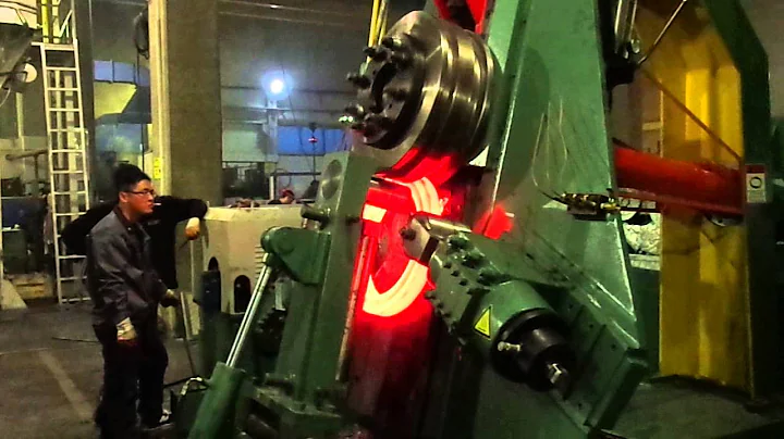 Our D51-1000 Ring rolling machine working in one customer of turkey