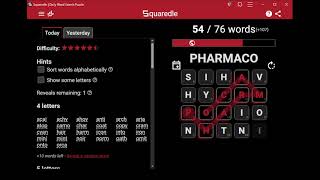 AI Solves Today's Squaredle: 7/12/2026  2 of 2 (ASMR)