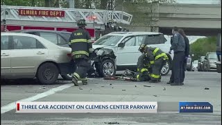 Three-car accident on Clemens Center Parkway