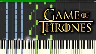 Game of Thrones theme sheet music + piano tutorial