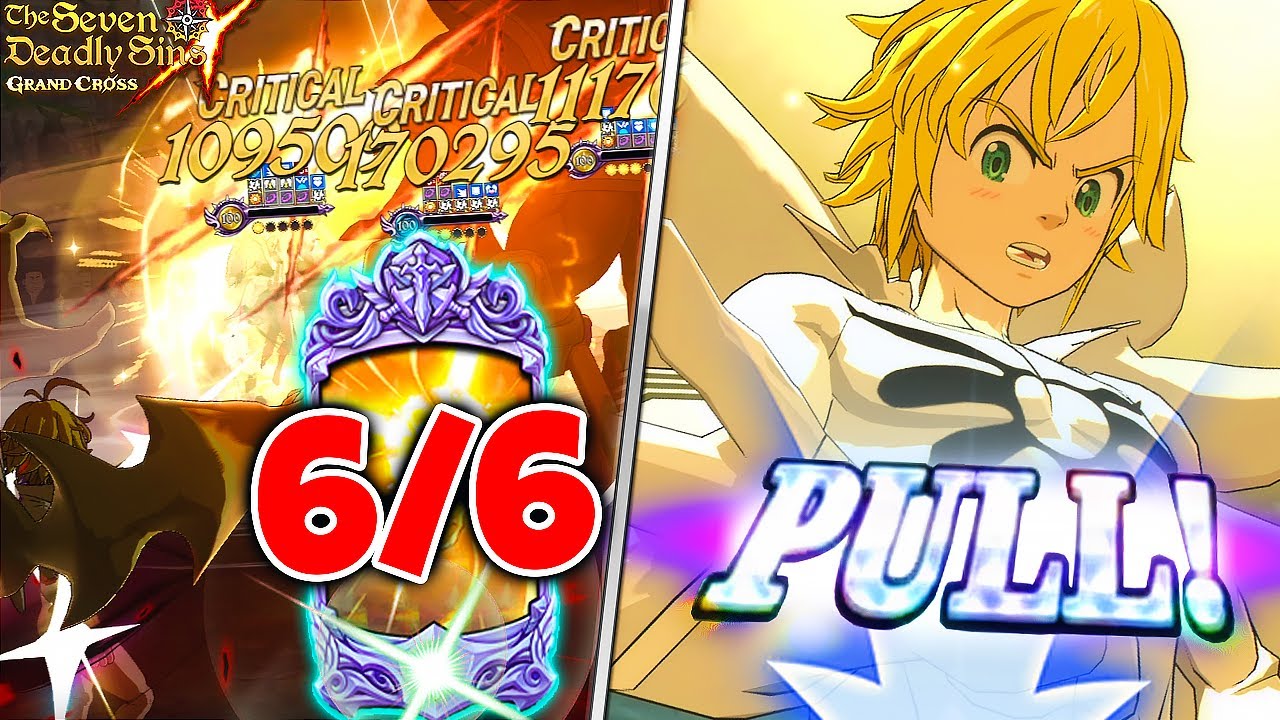 P2W MODE UNLEASHED! DEMON KING MELIODAS 6/6 SUMMONS & SHOWCASE! | Seven Deadly Sins: Grand Cross