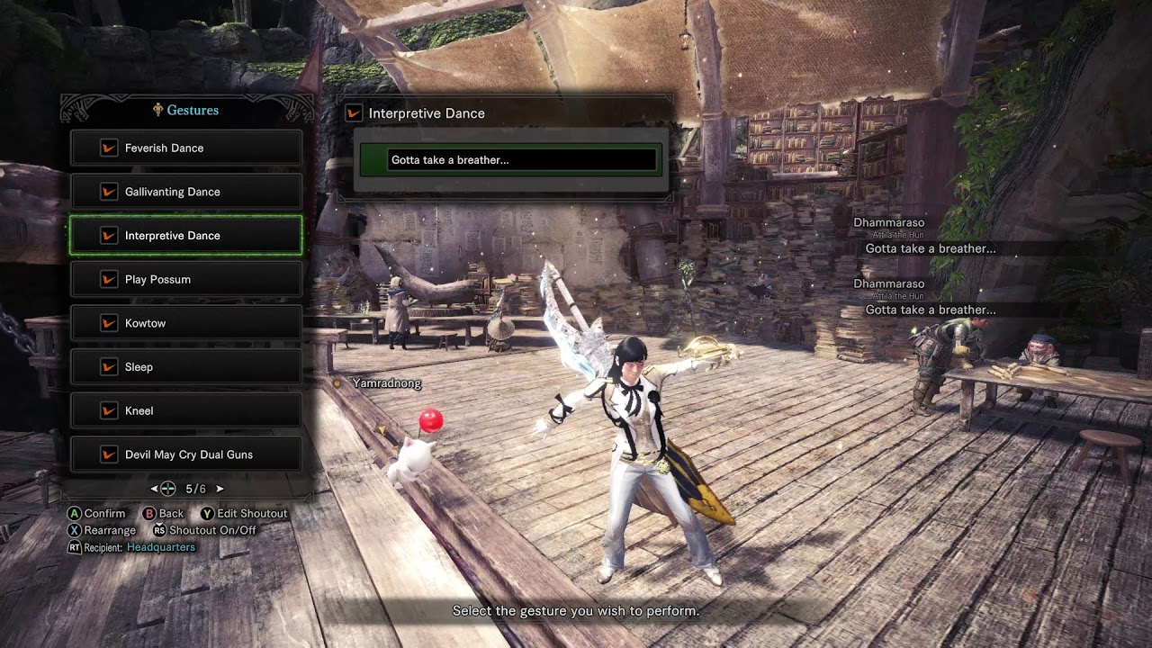 MONSTER HUNTER  WORLD all paid gestures 2019