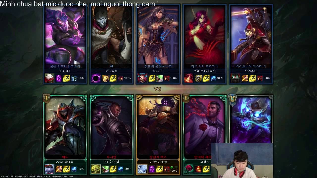 [Minas Stream Rank Hàn] - Jax Cân Team 21/07/2016