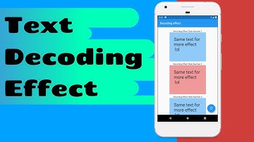 How to get Decoding Text Effect in Flutter | Flutter Tutorials