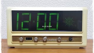 LUMITIME 田村電機　50Hz　動作せず　昭和レトロポップ 70年代LUMITIMEルミタイム 光デジタル時計 田村電機デッド