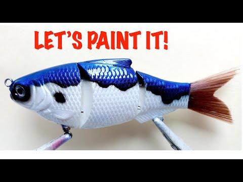 PAINTING A CUSTOM GLIDE BAITSHAD 