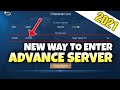 Latest way to enter advance server 2021  mobile legends advance server updates