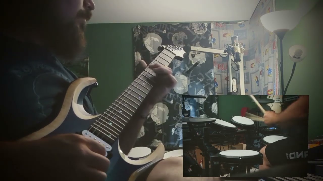 Pyramidal Jam in Am (Drums & Guitar)