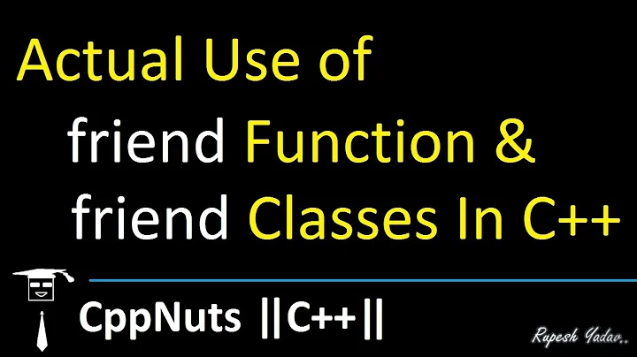Use Of friend Function And Classes In C++