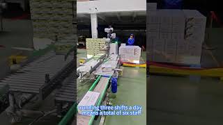Manual Labor vs Palletizing Robot | Save 6 Workers & Reduce Factory Costs