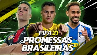 20 MELHORES PROMESSAS BRASILEIRAS do FIFA 21! - Arena Virtual