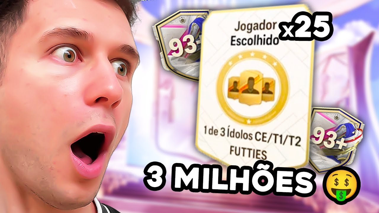 MITAMOS DEMAIS!! 🤑🤑  x25 PP ICON 93+ & TIRAMOS UM ICON DE 3 MILHÕES 🔥🔥 EA FC 24 ULTIMATE TEAM