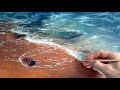 How to paint realistic water and beach details