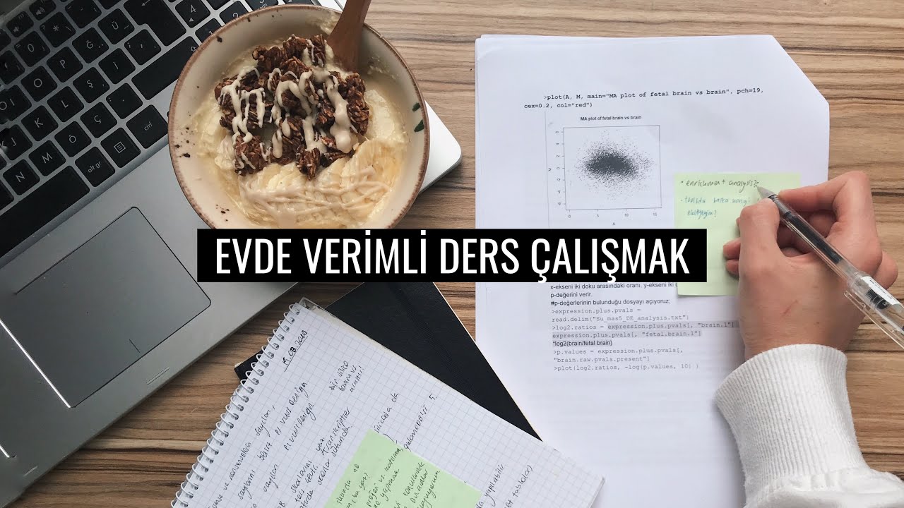 bol ders çalışmalı vlog: evde verimli ders çalışmak için ipuçları