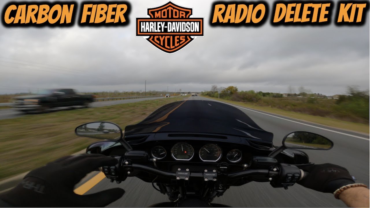 Custom Making a Carbon Fiber Radio and Speaker Delete Kit for Harley 🔥