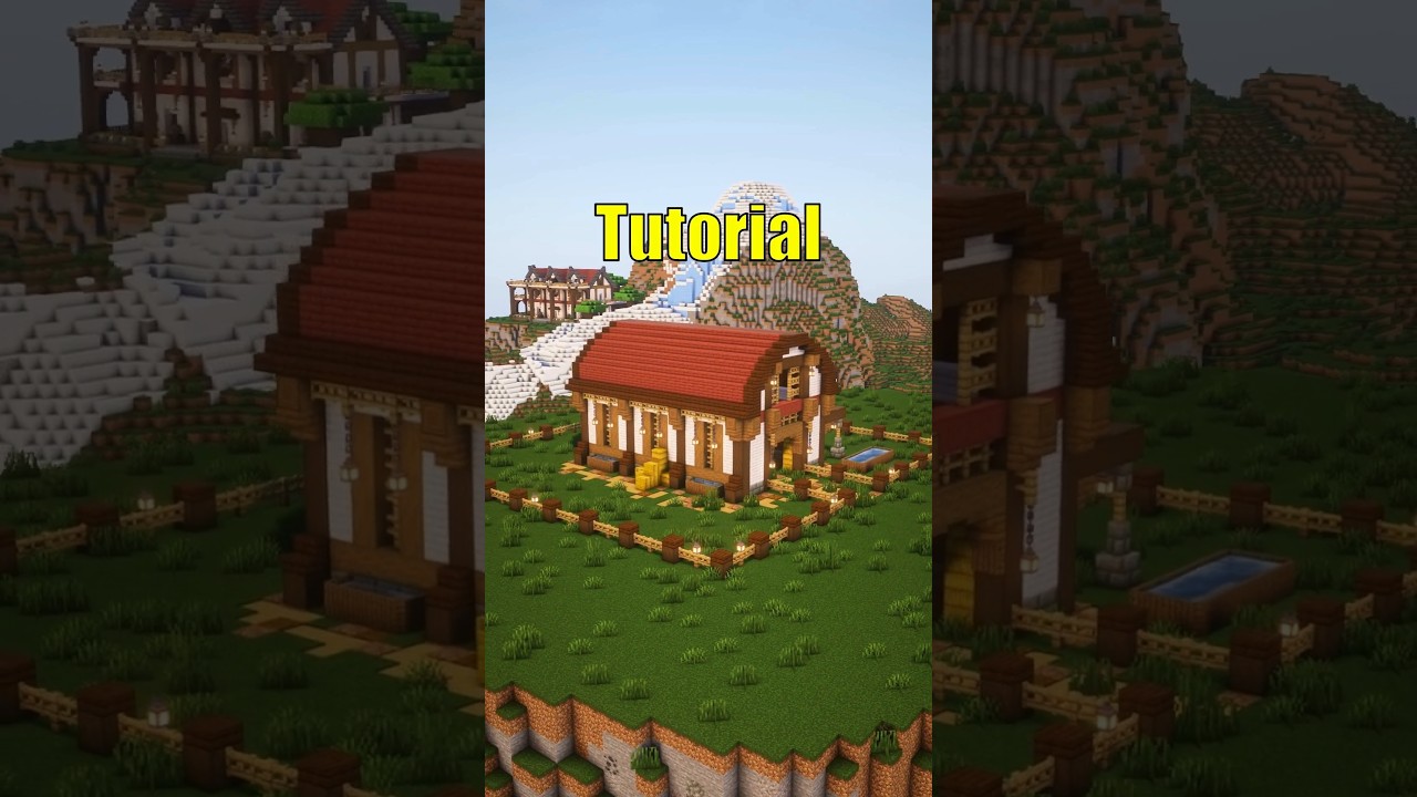 🌾🐄Minecraft: How to Build a Simple Barn 🐄🌾 