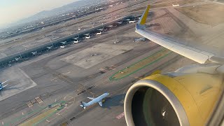 GOLDEN TAKEOFF | Vueling A320neo Takeoff from Barcelona El-Prat Airport