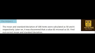 The mean and standard deviation of 100 items were calculated as 50 and 6 respectively. Later, it was
