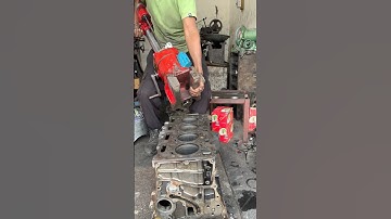 How to JCB engine piston clearance bore #automobile #shortsfeed #repair #crankshaft #cleaning #car