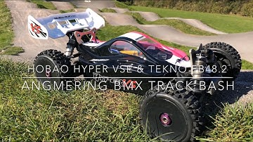 Hobao Hyper VSe & Tekno EB48.2 Hit Angmering BMX Track - 4S 1/8th Scale Buggy Bash