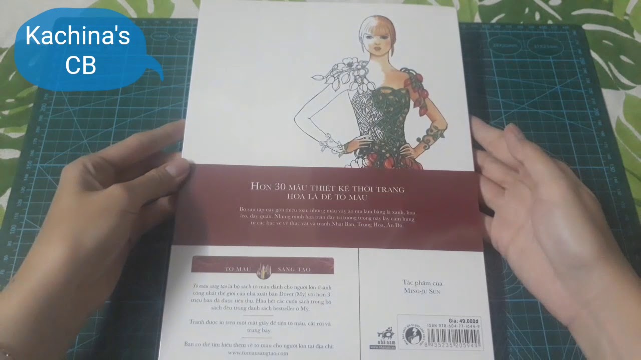 Creative Haven Flower Fashion Fantasies Coloring Book Review - YouTube