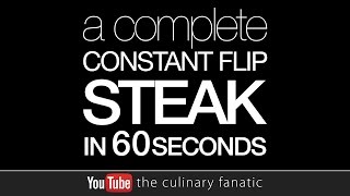 A Cast Iron, Constant Flip/Hot Oil Steak in 60 Seconds (Fast Motion) by The Culinary Fanatic 10,530 views 9 years ago 1 minute, 1 second