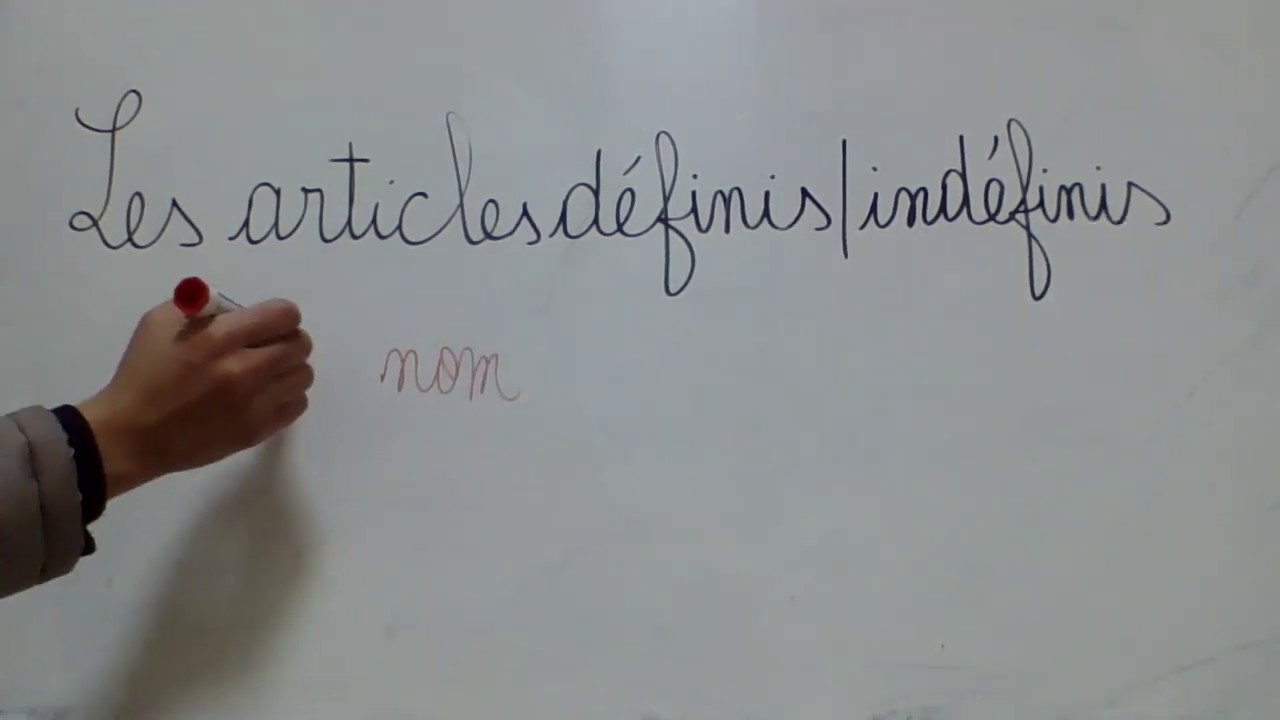 les articles définis et indéfinis أدوات التعريف والتنكير