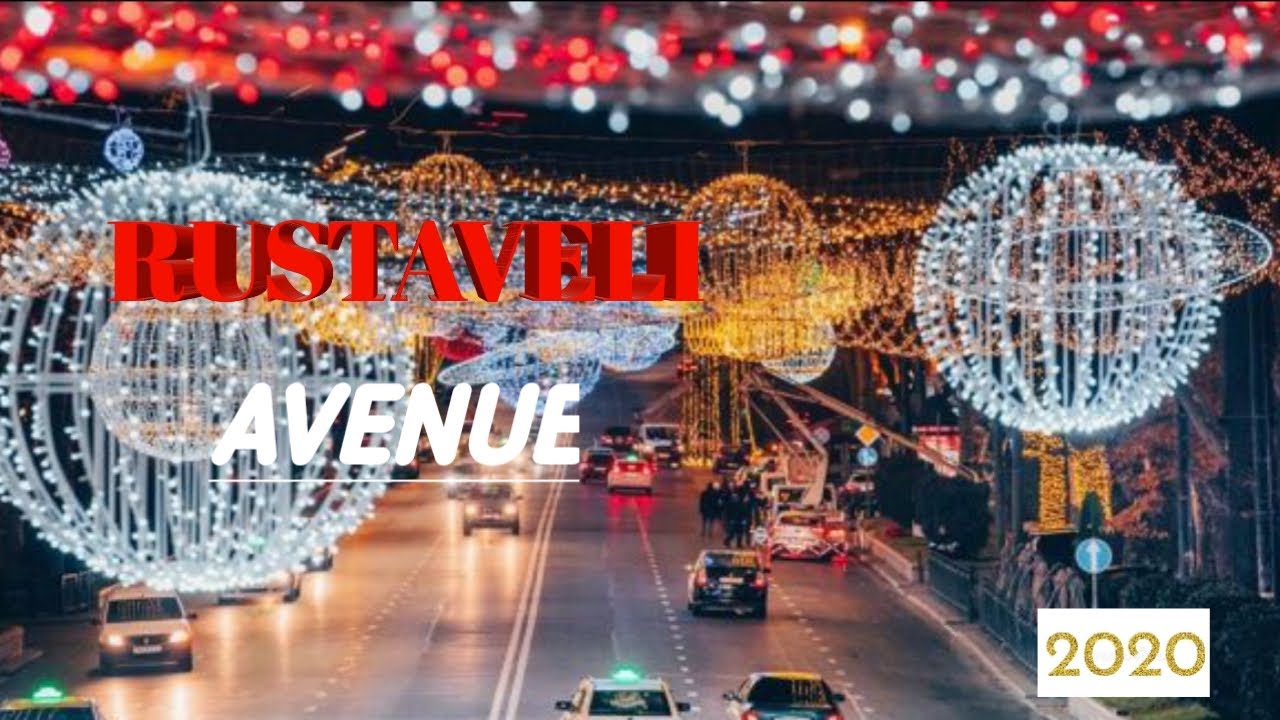 BEST STREET TO VISIT DURING CHRISTMAS EVE- RUSTAVELI AVENUE !! TBILISI ...