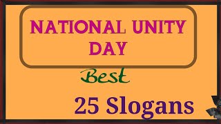 Slogans on National Unity Day 2022  // Best 25 Slogans on Rastriya Ekta Diwas // Teaching World