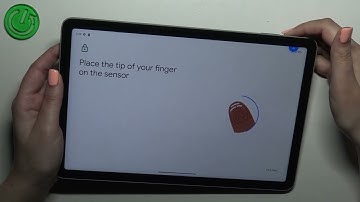 How to Enroll a Fingerprint on GOOGLE Pixel Tablet - Fingerprint Unlock